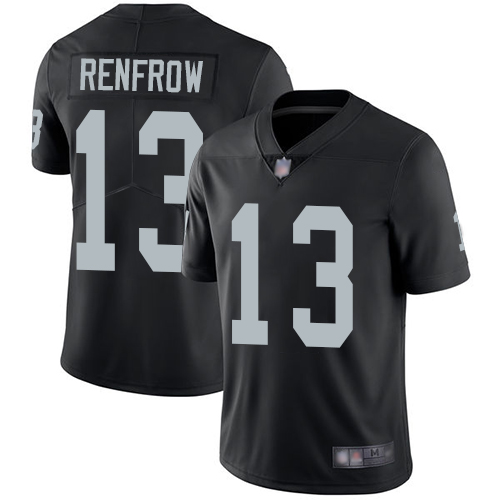Men Oakland Raiders Limited Black Hunter Renfrow Home Jersey NFL Football #13 Vapor Untouchable Jersey